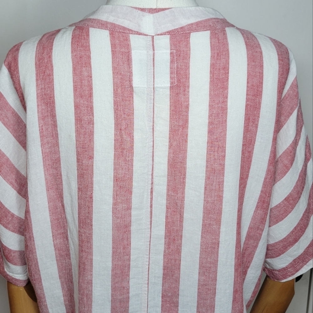 Rails Seville Striped Tie-Front Cropped Button-Down Size Medium - Picture 10 of 12